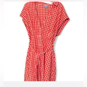 Draper James Red Checkered Dress